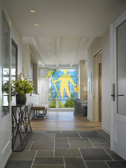 bluestone tiles modern hallway floor tiles white light grout