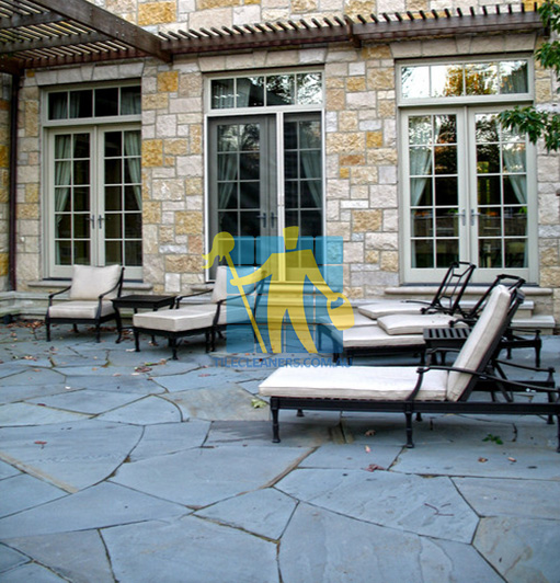 bluestone tiles patio traditional landscape irregular pattern