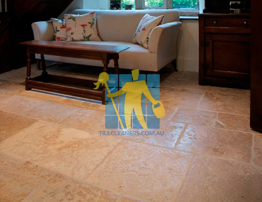 Valley View flagstone tile living room 