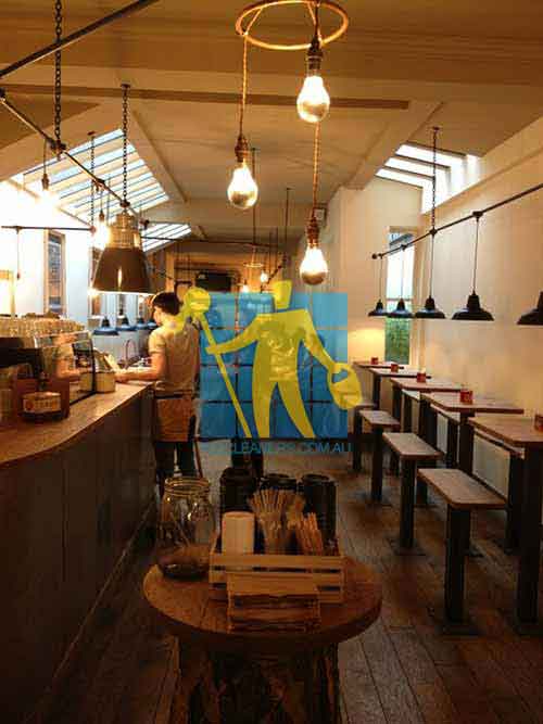 Kalgoorlie coffee shop with timber floor design