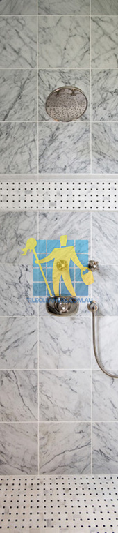 marble tiles bianco carrara basketweave traditional bathroom shower Brisbane/Logan