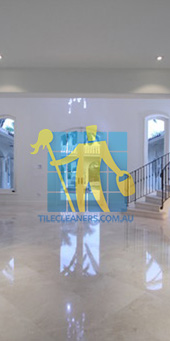 marble tiles floor biege crema marfil contemporary entry polished Brisbane/Redland/Sheldon