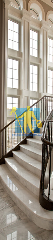 marble tiles traditional stairsway with polished light marble tiles shiny Melbourne/Yarra Ranges/The Patch