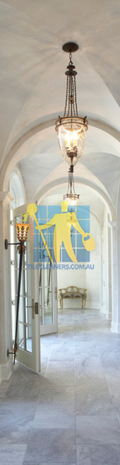 traditional hall with polished marble tiles regular pattern thin grout lines Adelaide/Norwood Payneham St Peters