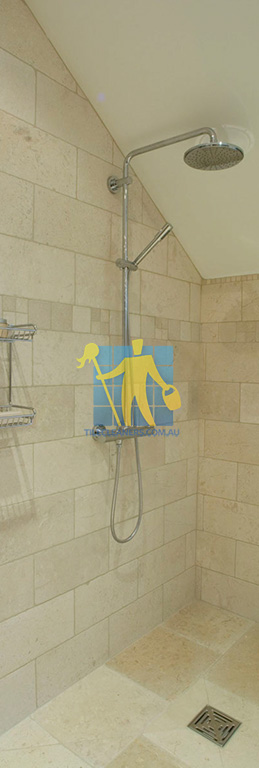 marble tile tumbled acru bathroom shower 3 Perth/Subiaco