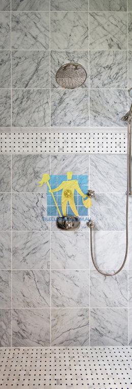 marble tiles bianco carrara basketweave traditional bathroom shower Melbourne/Boroondara/Balwyn North