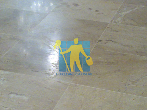 Newtown marble tile indoor marks need buffing