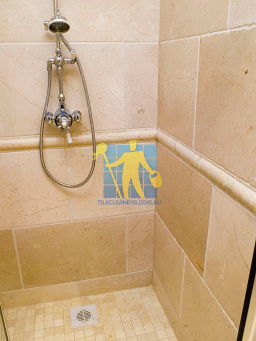 Numinbah Valley marble tile tumbled acru bathroom shower