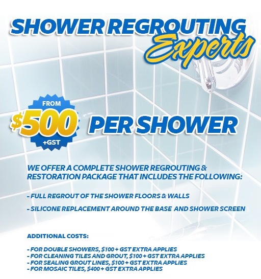 shower regrouting and restoration Hervey Bay