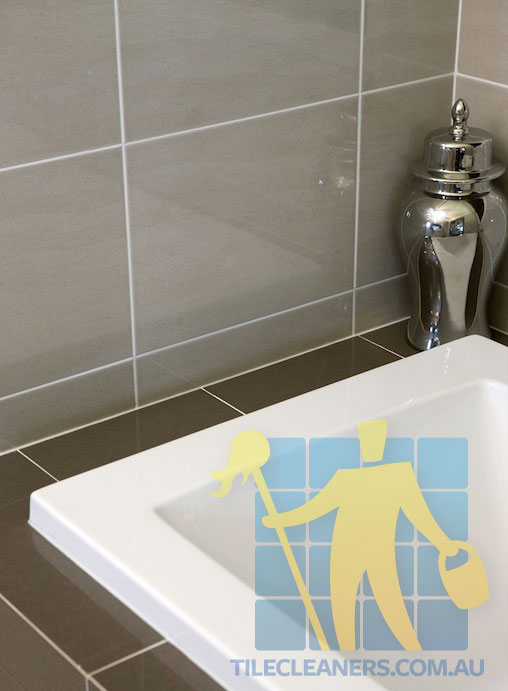 Bayview Polished Porcelain  Bathroom White Grout 