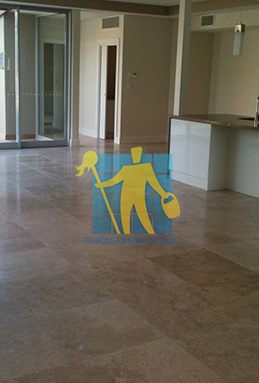 extra large porcelain floor tiles after cleaning empty room with kitchen Perth/Vincent