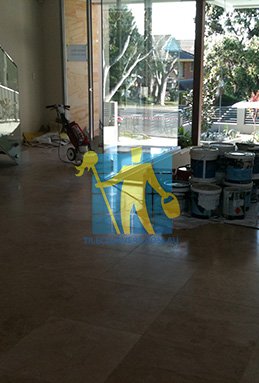 extra large porcelain floor tiles after cleaning empty room with polisher Brisbane/Moreton Bay Region/Delaneys Creek