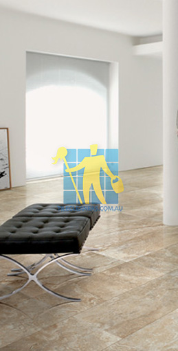 modern living room with textured rectangular porcelain tiles on floor Gold Coast/Hollywell