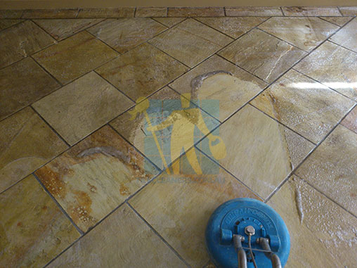 Sandstone Floor Scrubbing