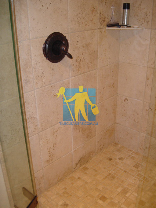 shower with natural stone tiles for home design clean Cheltenham