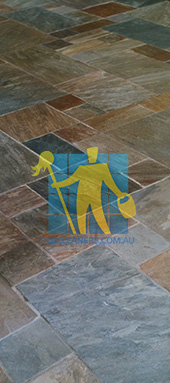 clean slate tiles unsealed after stripping and cleaning before sealing Melbourne/Whitehorse/Kerrimuir