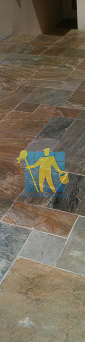 clean slate tiles unsealed after stripping and cleaning irregular sizes Sydney/Western Sydney/Plumpton
