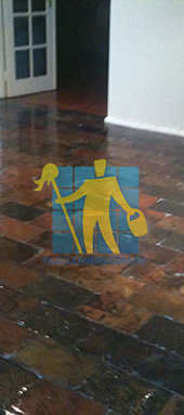 shiny slate floors regular shape size living room Gold Coast/Tallai