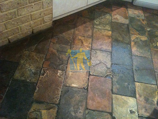 Braybrook Cleaning Slate Tiles Kitchen Floor