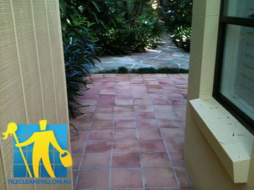 outdoor terracotta tile unsealed Melton