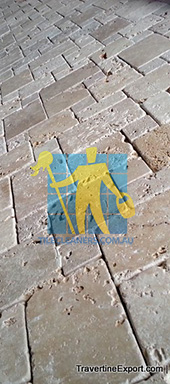 travertine outdoor pavers tumbled grey Melbourne/Yarra/Fitzroy North