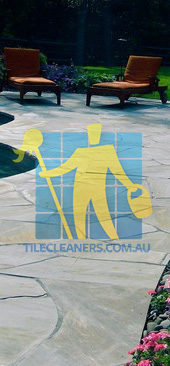 Melbourne/Greater Dandenong/Noble Park North bluestone tiles floor outdoor traditional patio irregular shape cement grout
