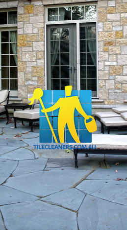 Brisbane/Logan bluestone tiles patio traditional landscape irregular pattern