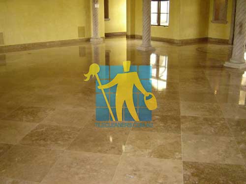 Newcastle high gloss travertine tile floor