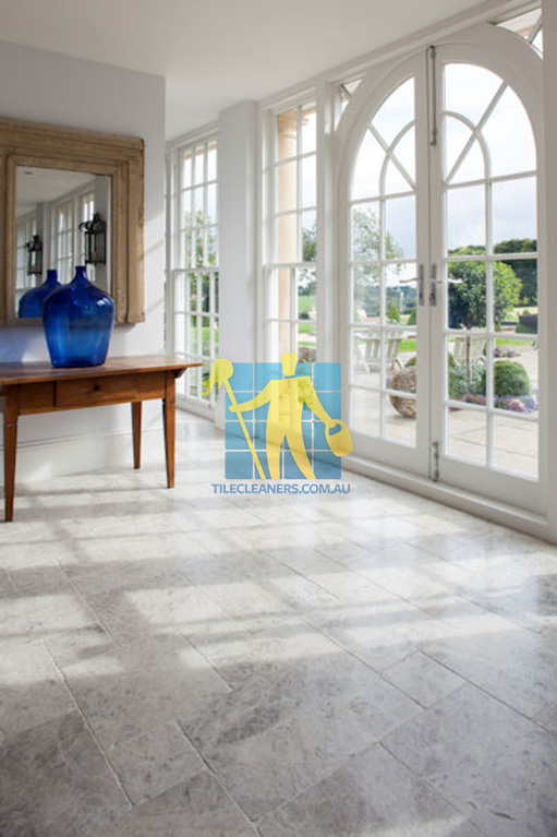 marble tumbled tundra tile livingroom