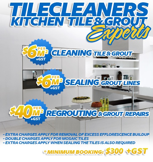 kitchen tile cleaning sealing regrouting Canberra