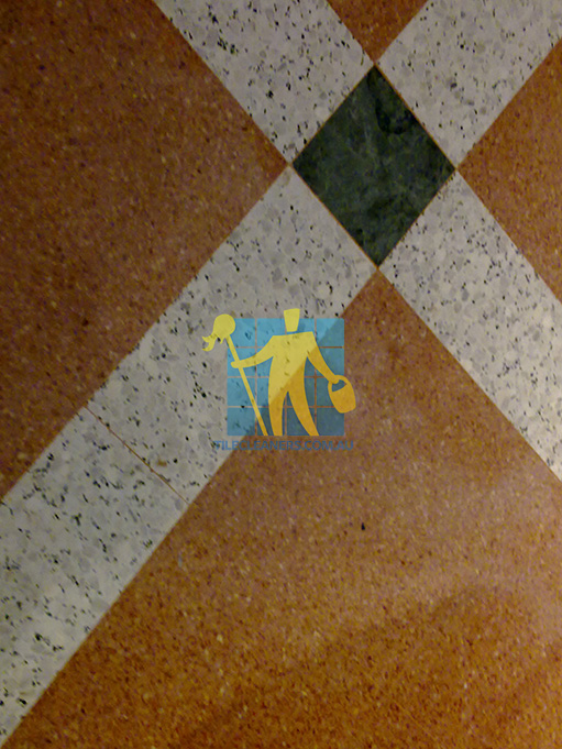 terrazzo tiles floor colorfull stripes pattern before cleaning and restoration favicon.ico
